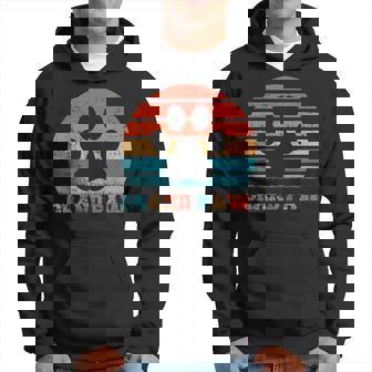 Funny Dog Grand Paw Vintage Retro Grandpa Puppy Lover Gift Hoodie | Mazezy