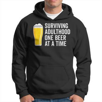 Funny Drinking Saying Beer Graphic Dad Joke Cool Adult Humor Hoodie - Thegiftio UK