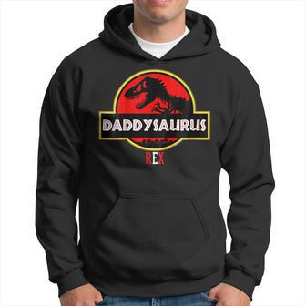 Funny Fathers Day Gift Idea - Daddysaurus Rex Hoodie | Mazezy