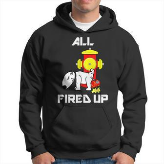 Funny Fire Hydrant Fireman Gift Dog Fighter Firefighter Hoodie - Seseable