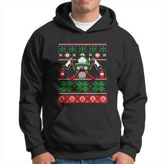 Funny Firefighter Xmas Ugly Christmas Sweater Firefighter Great Gift Hoodie - Monsterry