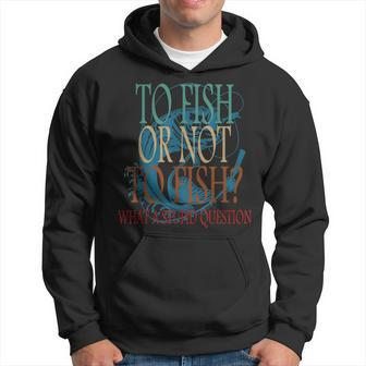 Funny Fishing To Fish Or Not To Fish What A Stupid Question Hoodie | Mazezy