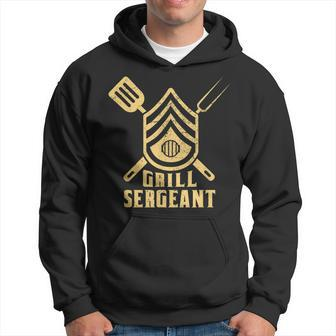 Funny Grilling Bbq Meat Dad Grandpa Grill Sergeant Vintage Hoodie - Seseable