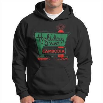 Funny Holiday In Cambodia Vintage Faded Style Gift Hoodie - Seseable