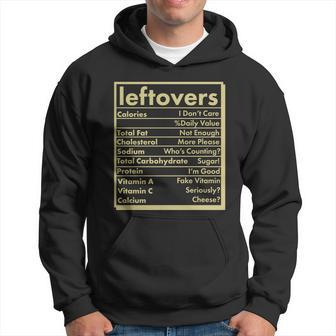 Funny Holiday Leftovers Nutrition Guide Hoodie - Monsterry DE