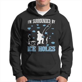 Funny Ice Fishing Sayings For Fishing Grandpa Dad Men Hoodie | Mazezy