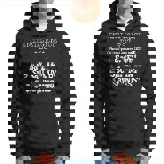 Funny Intelligence Test | Gifts For Dad Fathers Day 2023 Hoodie - Thegiftio