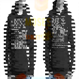 Funny Jewish Passover Moses Tablet Data Cloud Computing Hoodie | Mazezy