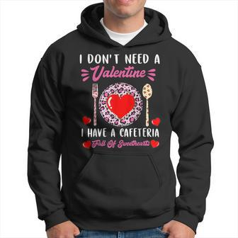 Funny Lunch Lady Valentines Day For Lunch Lady Cafeteria V2 Hoodie - Thegiftio UK