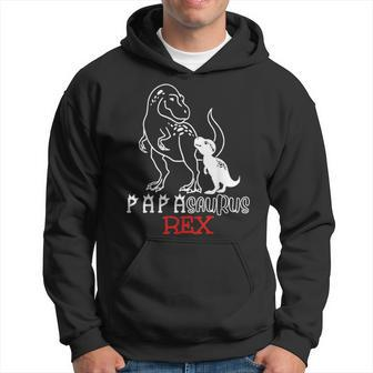 Funny Mens Fathers Day Papasaurus Rex Dinosaur Gifts For Men Hoodie - Seseable
