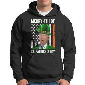 Funny Merry 4Th Of St Patricks Day Joe Biden Leprechaun Hat Hoodie | Mazezy