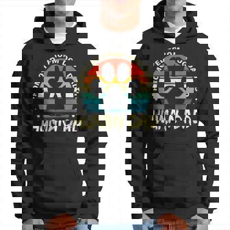 Funny Paw Dog Promoted From Dog Dad To Human Dad Fathers Day Hoodie - Thegiftio UK