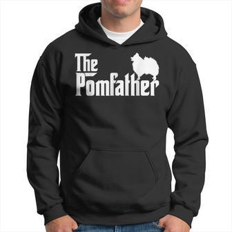 Funny Pomeranian Father Dad The Pom Father Dog Lover Hoodie | Mazezy