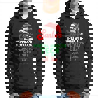 Funny Santas Favorite Mental Health Tech Christmas Men Hoodie Graphic Print Hooded Sweatshirt - Thegiftio UK