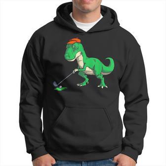 Funny T Rex Dinosaur Golf Gifts S For Men Golfer Hoodie - Seseable