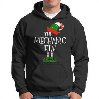 Funny The Mechanic Elf Matching Family Group Gift Christmas Hoodie | Mazezy