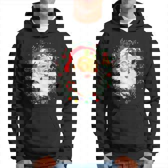 Funny Vintage Pink Santa Claus Pink Christmas Design V2 Men Hoodie Graphic Print Hooded Sweatshirt - Seseable