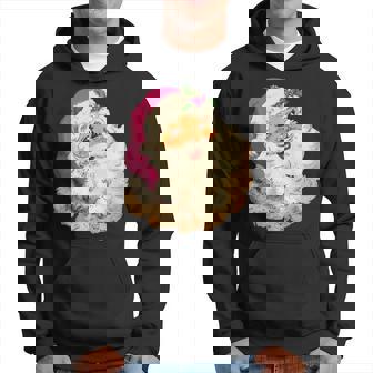 Funny Vintage Pink Santa Claus Pink Christmas Men Women V2 Men Hoodie Graphic Print Hooded Sweatshirt - Seseable