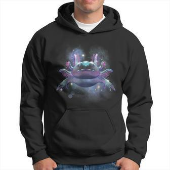 Galaxy Axolotl Weltraumastronaut Mexikanischer Salamander Hoodie - Seseable