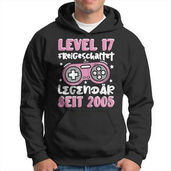 Gamer Girl Level 17 Hoodie, Zockerin 2005 Geburtstags-Outfit - Seseable