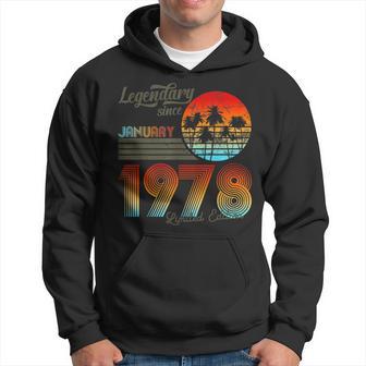 Geburtstags-Legendär Seit Januar 1978 Hoodie - Seseable