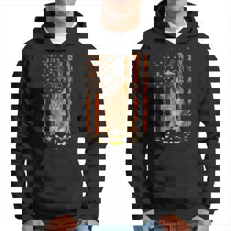 German Shepherd Dog Pumpkin American Flag Witch Halloween V2 Men Hoodie - Thegiftio