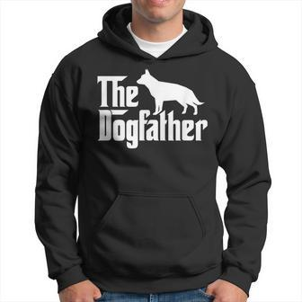 German Shepherd The Dogfather V2 Men Hoodie Graphic Print Hooded Sweatshirt - Seseable