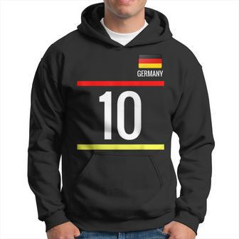 Germany Deutschland German Soccer Football 10 Men Hoodie - Thegiftio UK