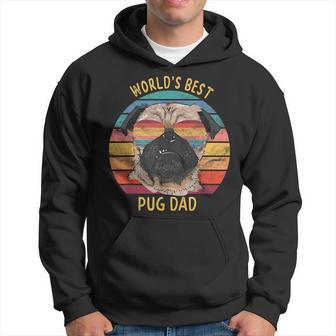 Gifts For Pug Dog Dad Worlds Best Pug Dad Gift For Mens Hoodie | Mazezy