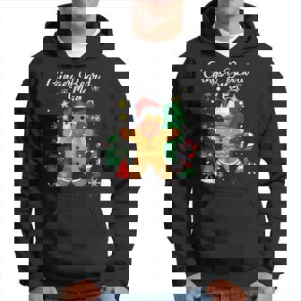 Ginger Beard Man Christmas Pajama Funny Gingerbread Gifts Men Hoodie Graphic Print Hooded Sweatshirt - Thegiftio