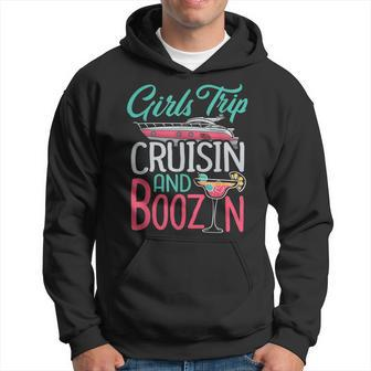 Girls Trip Cruisin And Boozin Cruise Squad Matching Drinking Hoodie | Mazezy CA