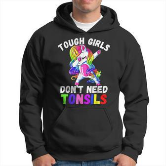 Girls Unicorn Tonsil Removal Tonsil Surgery Recovery Gift Hoodie | Mazezy