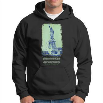 Give Me Your Tired Huddled Masses Statue Liberty Nyc Women Men Hoodie Graphic Print Hooded Sweatshirt - Thegiftio UK