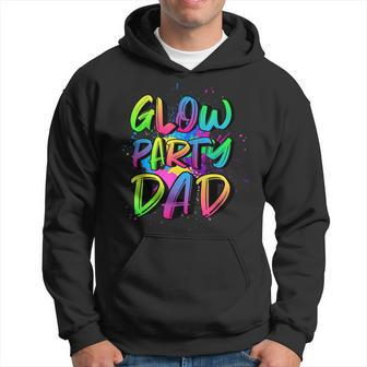 Glow Party Dad Costume 80S Glow Full Moon Party Outfit Gift For Mens Hoodie