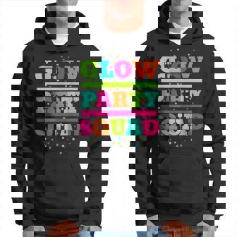 Glow Party Squad Neon Lights Party Lover Hoodie - Thegiftio