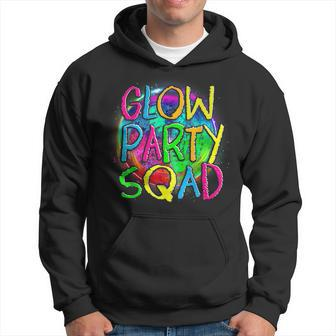 Glow Party Squad Paint Splatter Effect Glow Party Hoodie | Mazezy