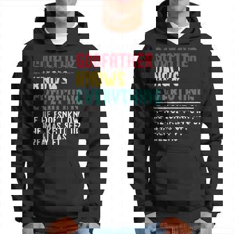 Godfather Know Everything Fathers Day For Funny Grandpa Boom Hoodie | Mazezy