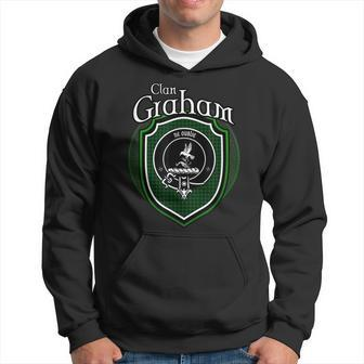 Graham Clan Crest | Scottish Clan Graham Family Badge Men Hoodie Graphic Print Hooded Sweatshirt - Thegiftio UK