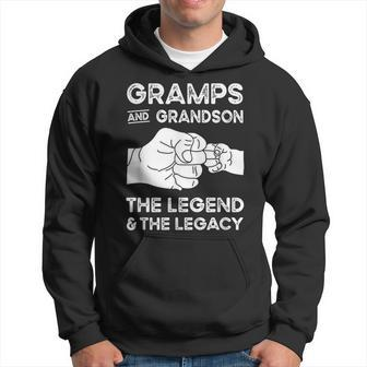 Gramps And Grandson The Legend And Legacy Grandpa Matching Hoodie - Seseable
