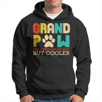 Grand Paw Like A Regular Grandpa But Cooler Funny Dog Lovers Hoodie | Mazezy