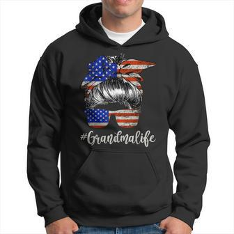 Grandma Life Usa Flag American Independence Day 4Th Of July Hoodie | Mazezy