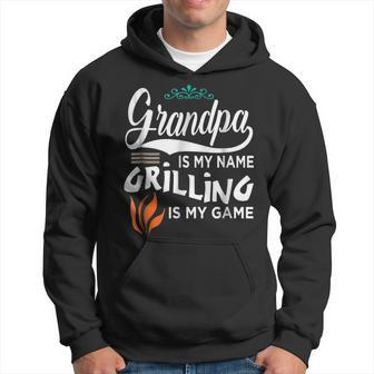 Grandpa Is My Name Grilling Is My Game Hoodie | Mazezy UK