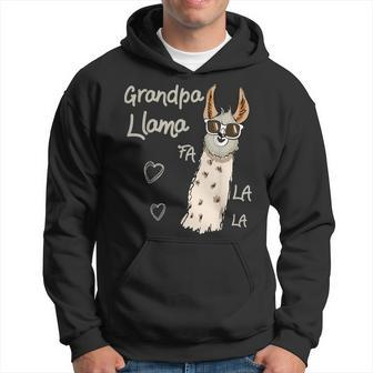 Grandpa Llama Christmas Family Matching Group Gift Hoodie | Mazezy