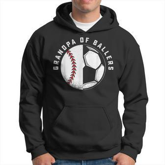 Grandpa Of Ballers Soccer Baseball T Papa Of Ballers Hoodie | Mazezy