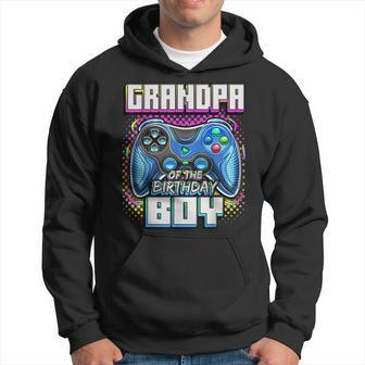 Grandpa Of The Birthday Boy Matching Family Video Game Party Hoodie | Mazezy