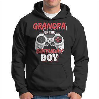 Grandpa Of The Birthday Boy Matching Video Game Birthday Hoodie | Mazezy
