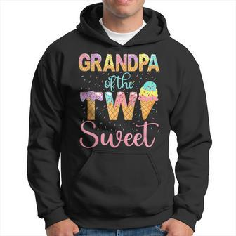 Grandpa Of The Two Sweet Birthday Girl Ice Cream 2Nd Gift For Mens Hoodie | Mazezy
