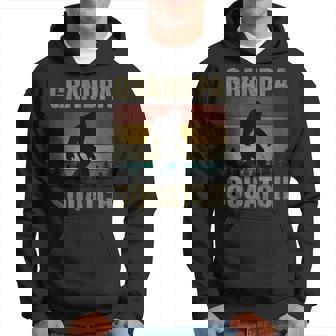 Grandpa Squatch Bigfoot Grandpa Sasquatch Yeti Family Hoodie | Mazezy