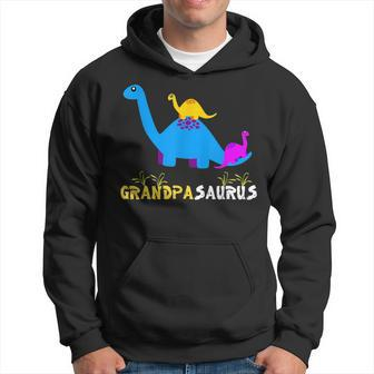 Grandpasaurus Funny Grandpa Dinosaur Gift For Mens Hoodie | Mazezy