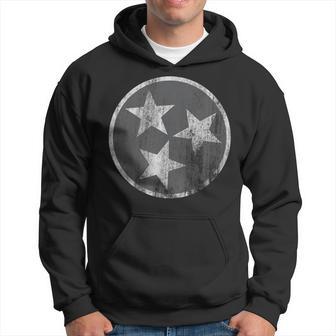 Gray Tennessee Flag Volunr State Stars Vintage Men Hoodie - Thegiftio UK